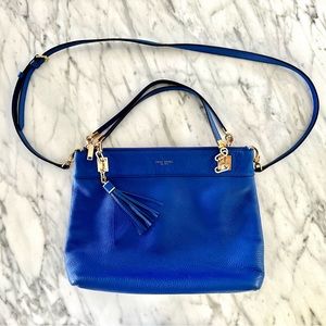 Henri Bendel Soho Messenger Shoulder / Crossbody Bag, Aquamarine Blue